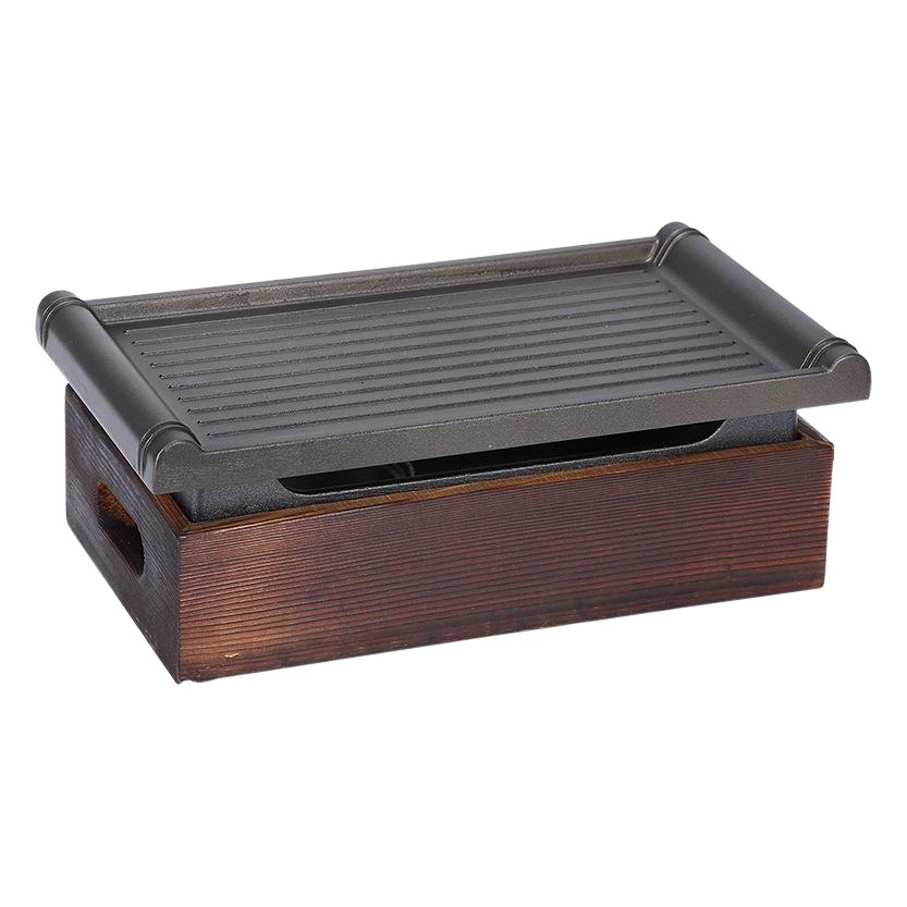 Horno de barbacoa de alcohol de carbón de estilo japonés comercial pinchos de pescado a la parrilla barbacoa de carbón placa antiadherente aislamiento de calefacción horno multiusos