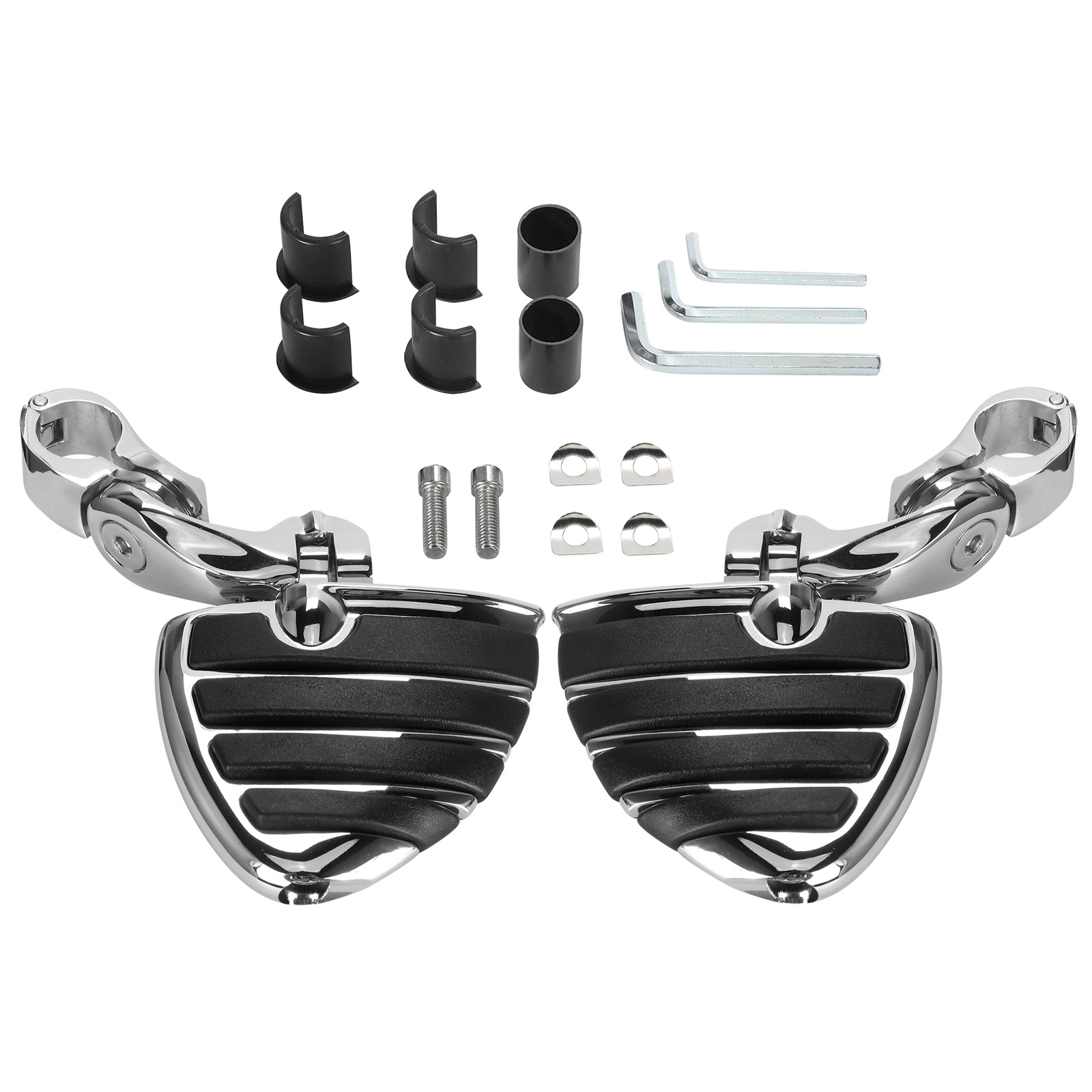 Universal Motorcycle and Electric Vehicle Footrests, Bumper Guard Bars, Rest Footrests, Short Brackets, Harley Indian Accessories