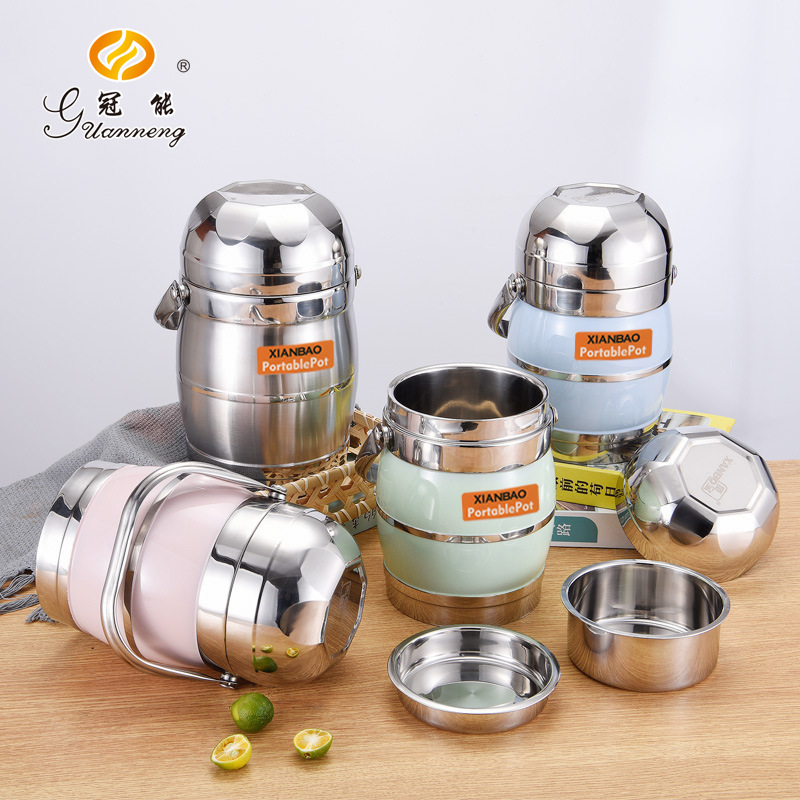 Fiambrera aislante de acero inoxidable