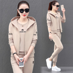 Women's Autumn/Winter 2022 New Arrival Korean Style Loose Vest Sporty Casual Set of 3