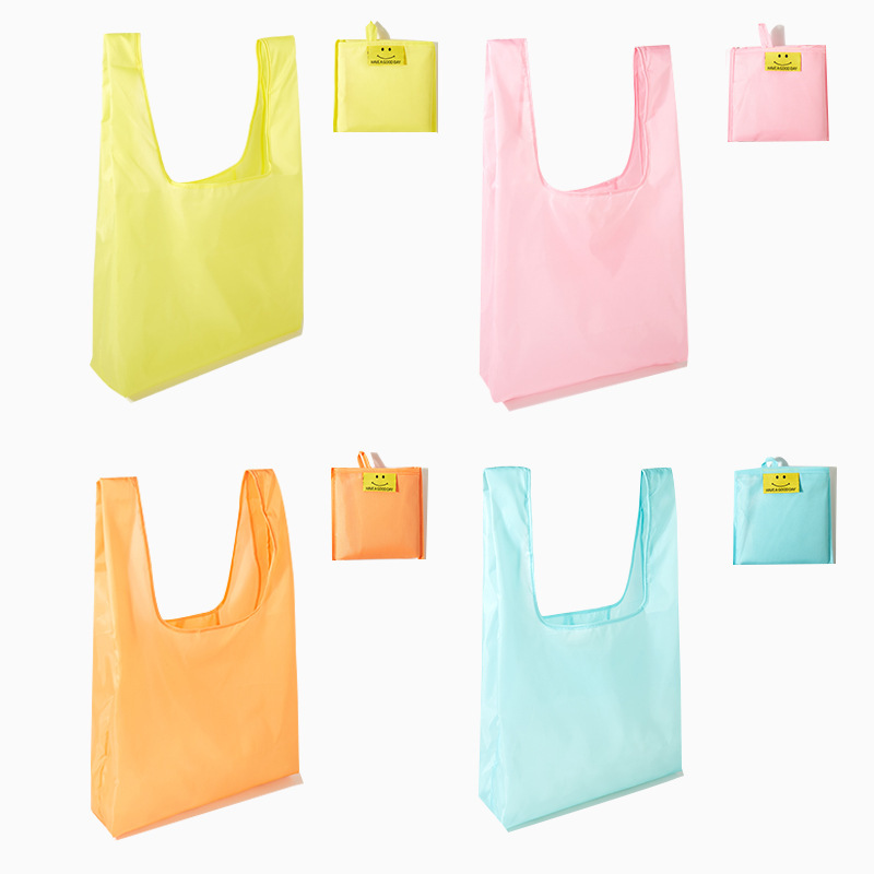 New Japanese-Style Foldableing Shopping Bag Supermarket Large-Capacity Storage Bag One-Piece Waterproof Shoulder Portable Can Be Ordered with Logo