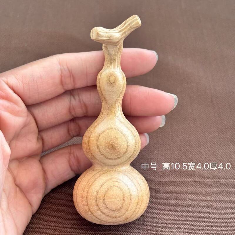 龙头葫芦手把件木质雕刻文玩随身葫芦手把件实木手捻小葫芦|undefined