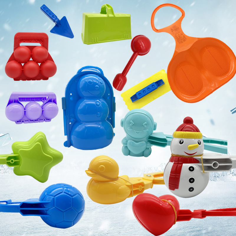 Snowball clip children's winter outdoor toy snow clip snowman snowball clip snowball fight tool snow clip snow shovel