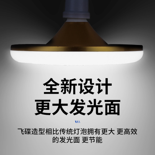Tri-proof lamp super bright energy-saving flying saucer lamp E27 thread screw ceiling lamp factory workshop lighting LED bulb lamp