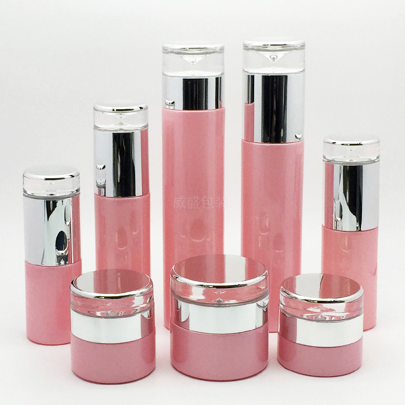 绿色一滴水玻璃瓶批发  化妆品膏霜瓶子  绿色化妆品套装瓶120ml