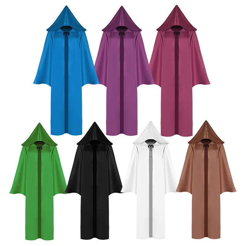 Halloween cloak, Death God cosplay costume, medieval cosplay attire, Star Wars style cape