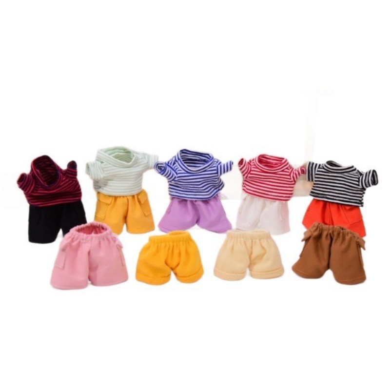 精品小熊衣服套装T恤 DIY替换裤子毛绒玩具玩偶配饰小衣服批发女