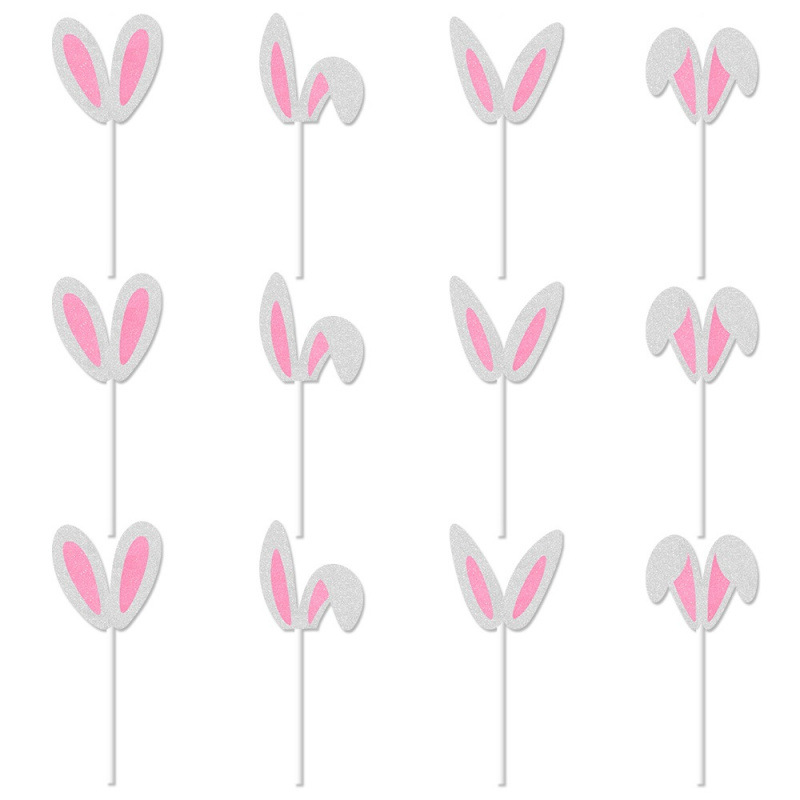 Nuevo conejo de Pascua conejo de carnaval de cumpleaños tarta de tarta de cartón