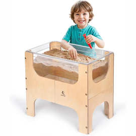 透明观察窗儿童感官桌幼儿园蒙氏早教探索游戏桌 触觉训练桌益智