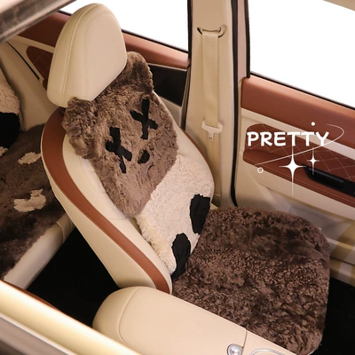 warm plush seat cushion — Wool pad