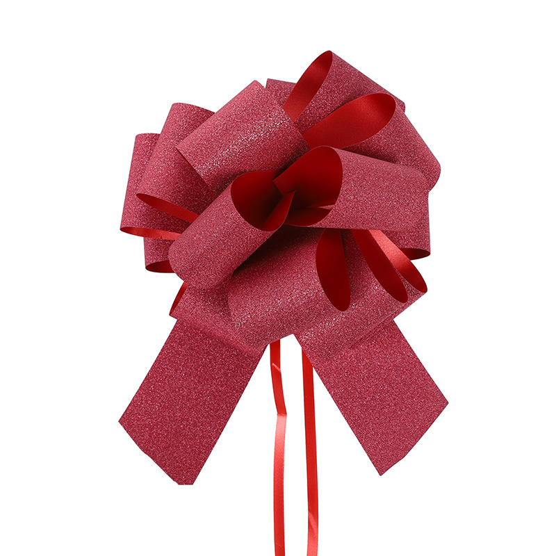 Venta caliente transfronteriza 50 Glitter bola recubierta flor Navidad regalo decoración cinta cristal cebolla esférica guirnalda