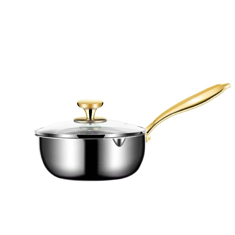 316 olla de leche de acero inoxidable pan antiadherente para alimentos suplementarios pan pequeño multifuncional casero pequeño pan de fideos de espuma