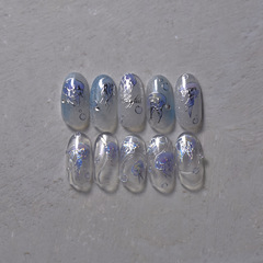 Gold Foil Nails Sticker - Retro Nail Sticker Factory Wholesale Japanese Style 2882 Jelly Line
