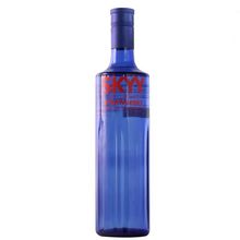 洋酒 蓝天伏特加草莓味SKYY VODKA 深蓝伏特加750ml 原瓶进口
