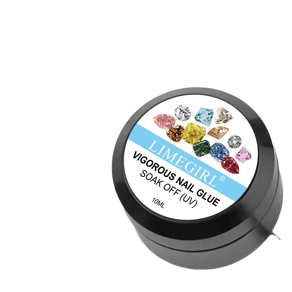 Amazon Venta caliente esmalte de uñas pegamento traje cristal fototerapia pegamento brillo color sólido esmalte de uñas pegamento extensión pegamento traje