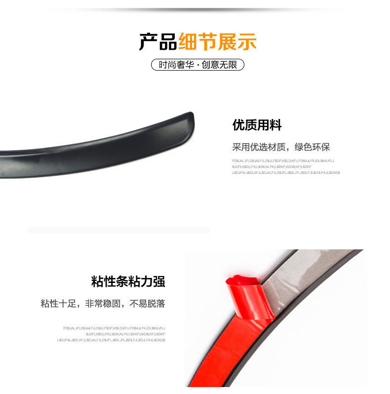 Universal Rubber Anti-Collision Strip for Cars, No-Drill Adhesive Wheel Arch Anti-Collision and Anti-Scratch Strip, Car Exterior Decorative Strip