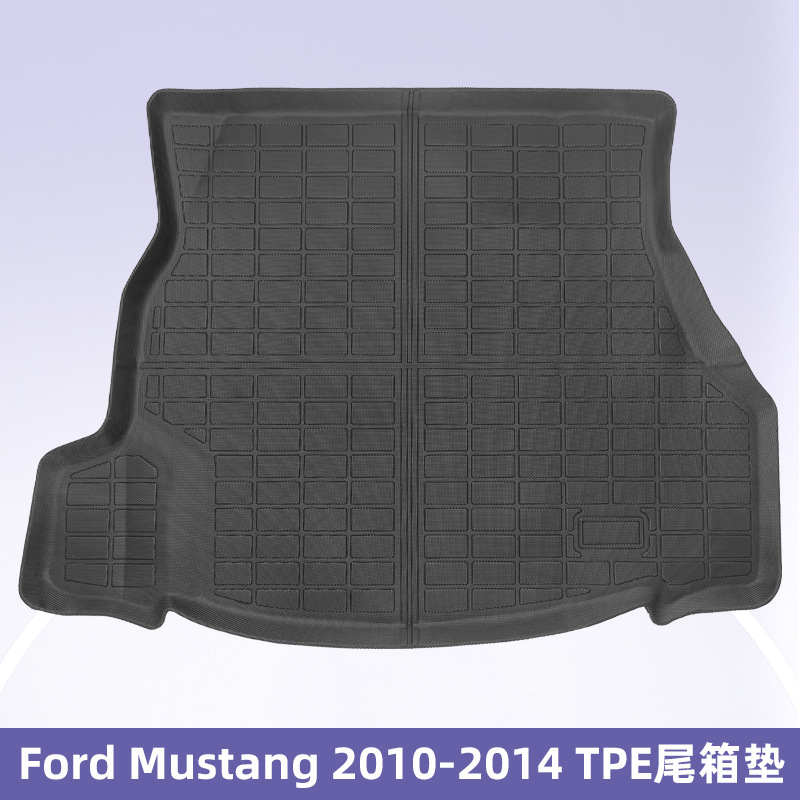 Para Ford Mustang 2010 - 2014 3D todo el tiempo TPE almohadilla de pie cojín de colateral