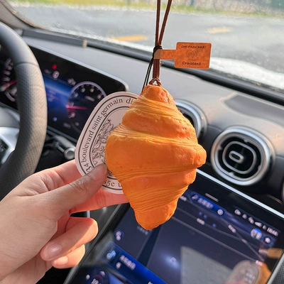 Car Decoration Car Interior Accessories – Car hanging - croissant-free-random-aromatherapy-car-lanyard-is-about-15cm-long