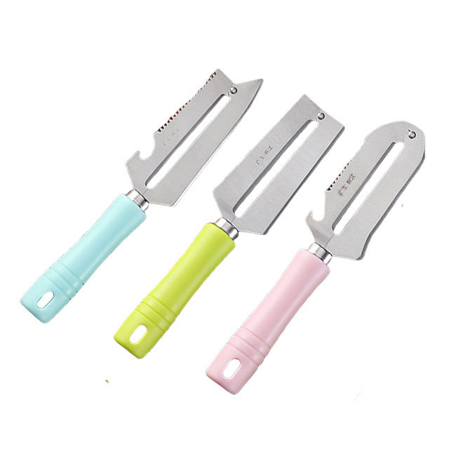 Cuchillo de frutas de color caramelo transfronterizo cuchillo de acero inoxidable cuchillo de piel doméstico herramientas de cocina multifuncionales