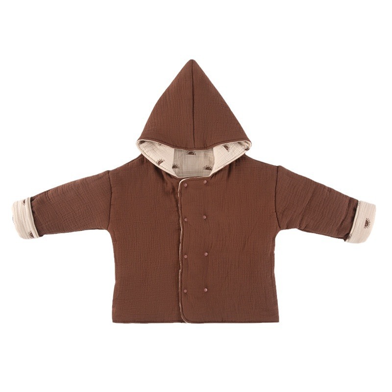 Ropa acolchada de algodón para niños de estilo europeo y americano engrosada ropa acolchada para niños y niñas Bebé ropa acolchada de algodón de doble cara otoño e invierno abrigo grueso