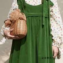 大码女装秋季新款日系学院风减龄背带裙套装胖mm宽松显瘦碎花衬衫