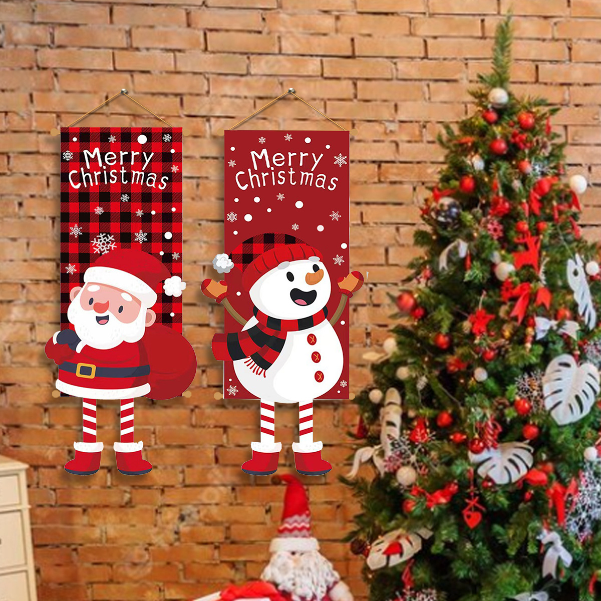 Cross-border new long-legged cartoon doll hanging flag shopping mall bar layout props atmosphere pendant KTV scene cloth hanging flag