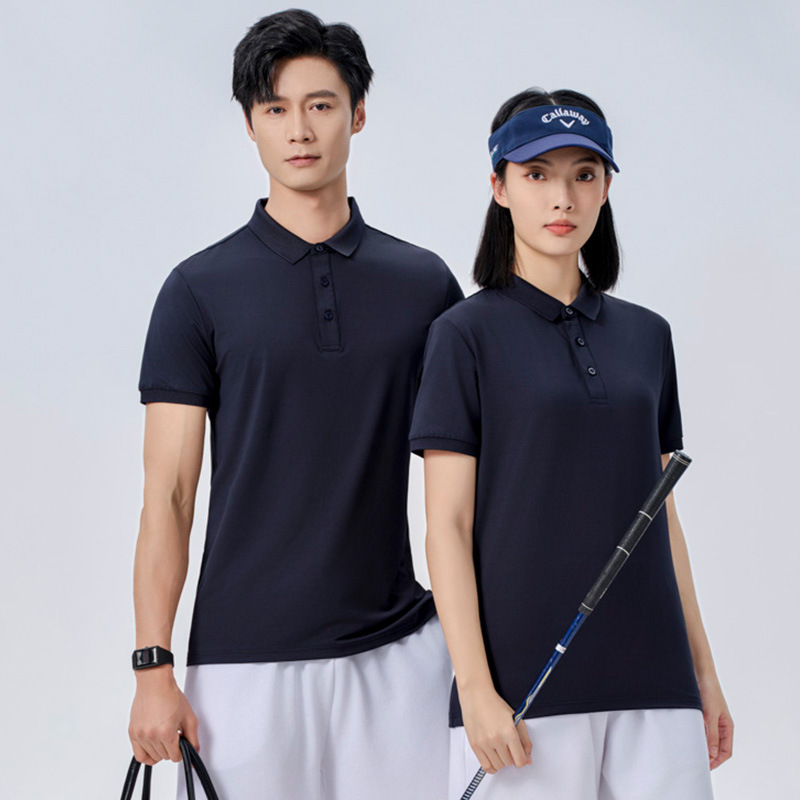 Herramientas de alta gama collar polo camiseta de grupo bordado ropa de trabajo publicidad camiseta cultural de seda de hielo camiseta de secado rápido personalizada