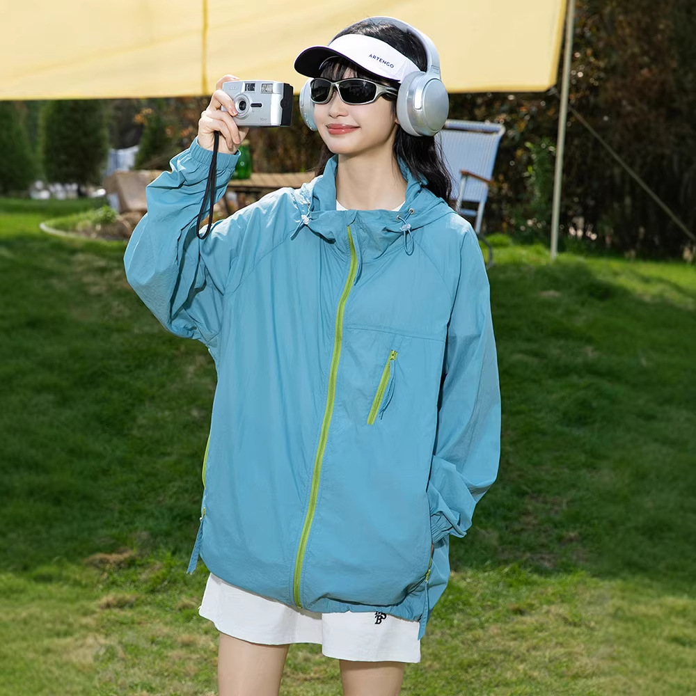 생방송 자외선 차단복 커플용 여름 upf50 + 얇고 가벼운 통기 자외선 차단복