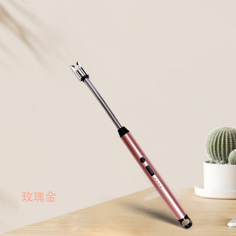 Fabricantes al por mayor Arco Tipo-c Cargador Encendedor Estufa de gas Encendido Agarre Exalargue Cocina Encendedor Transfronterizo Chong