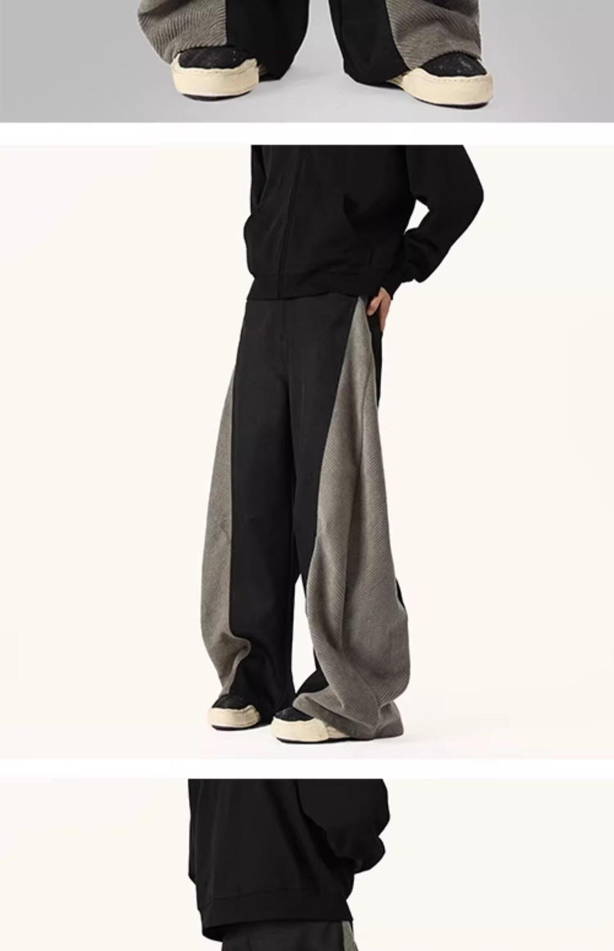 Black Jeans Men 2025 New Spring Autumn Trendy Loose Straight American Style High Street Casual Long Pants_viptrois.com