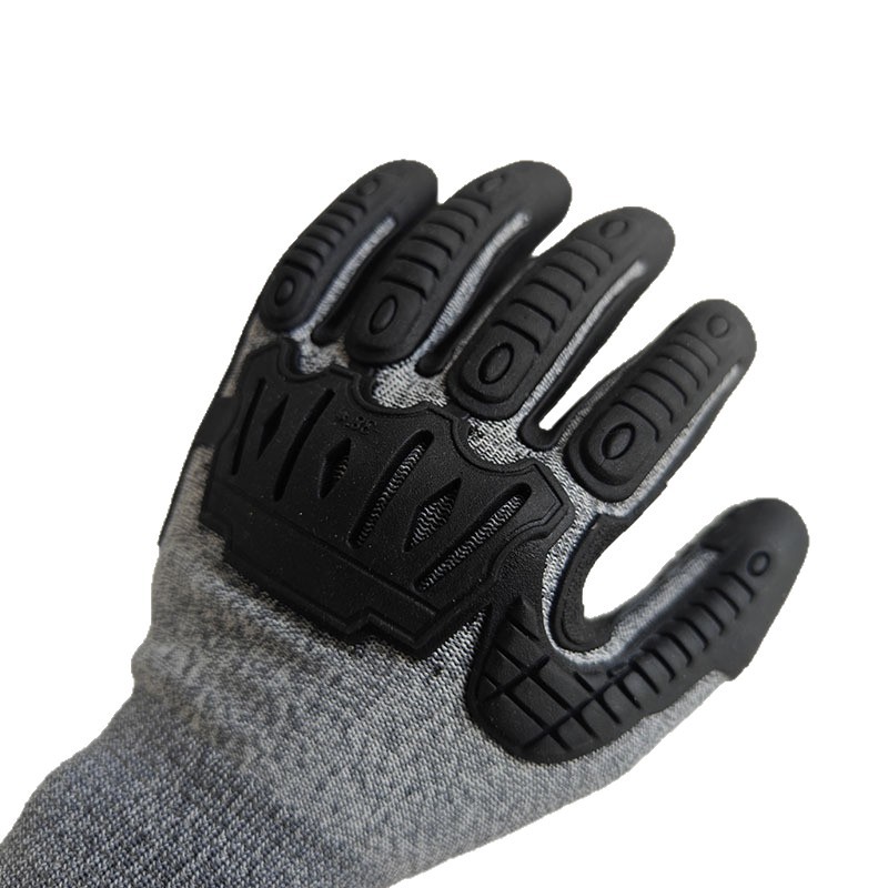 TPE防撞防砸手套 油田煤矿建筑维修工业机械减震手套加厚劳保手套