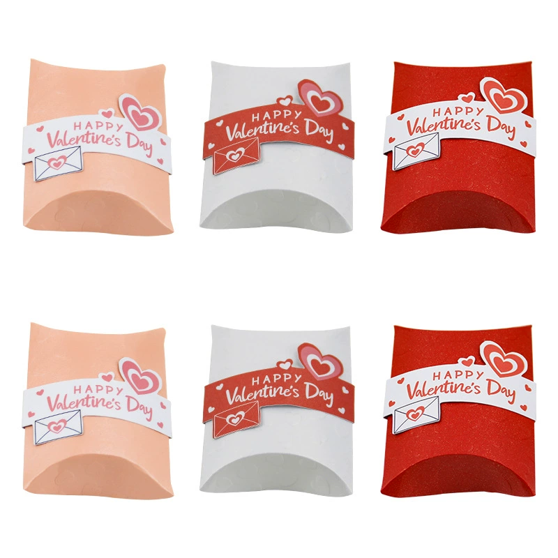 День Святого Валентина новая подушка коробка дизайн конфеты бумажная коробка упаковка день рождения маленькая подарочная коробка конфеты