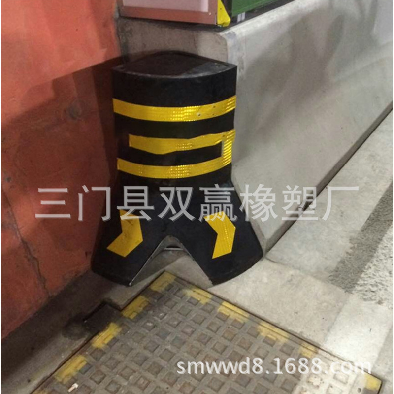 隧道专用橡胶防撞块交通设施缓冲防撞垫反光防撞条公路防撞墩批发