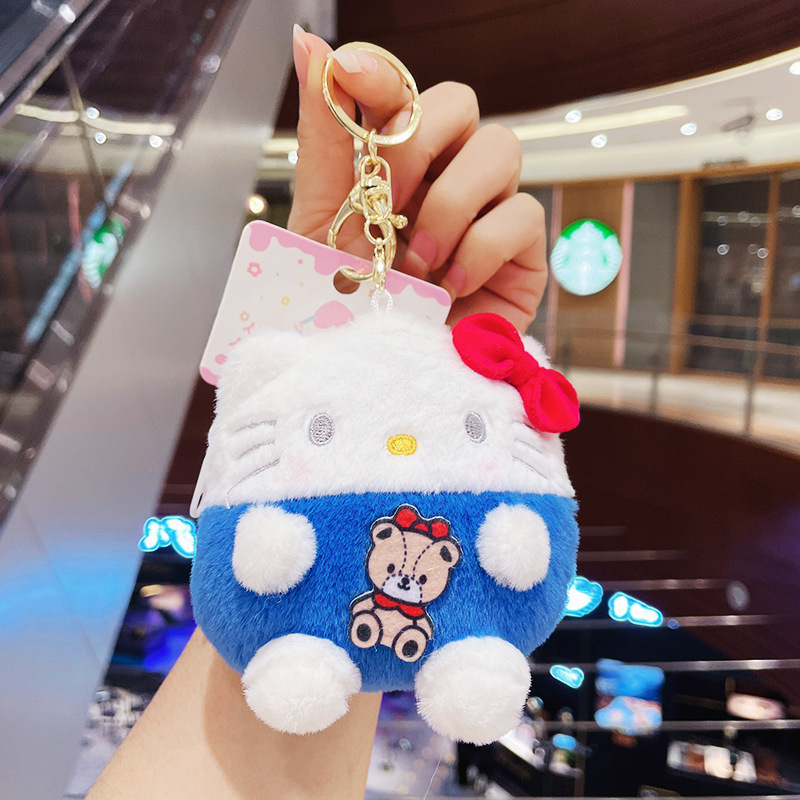 ぬいぐるみのかわいいアクセサリーのぬいぐるみのペンダント卸売りのおもちゃの子供のかばんの漫画の子供の鍵は子供の機械をつかみます。