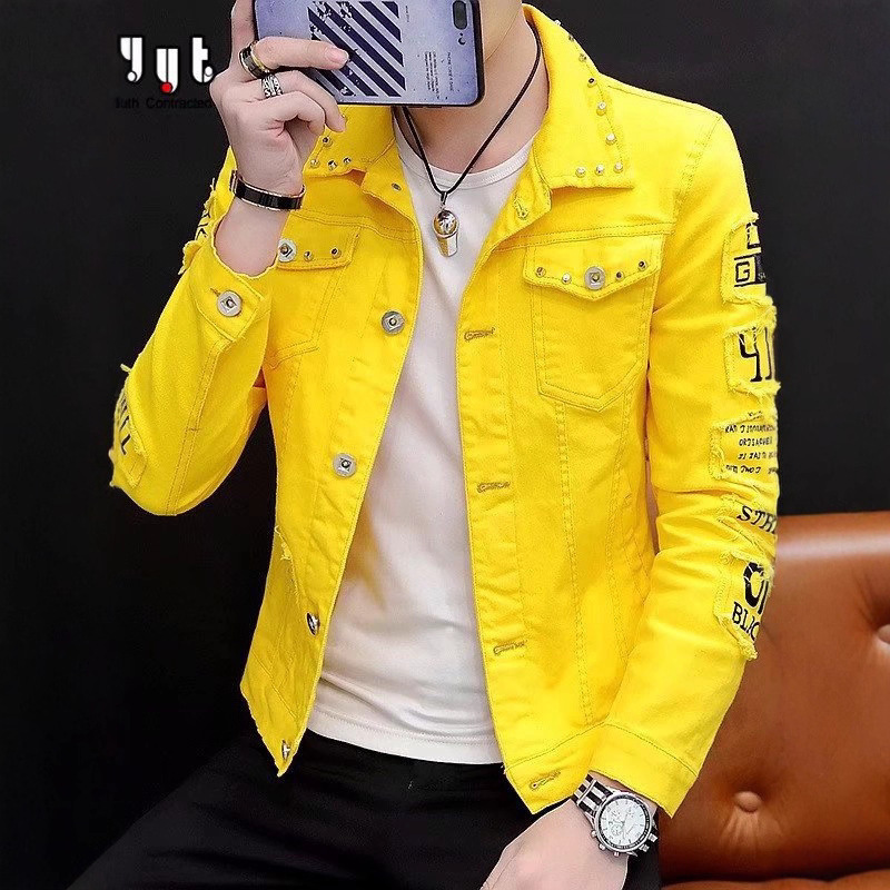 2025 Men's Denim Jackets in Stock, Slim Fit, Stylish, Multiple Trendy Styles Available, Casual Jackets for Students, Spring and Autumn 2025 Men's Denim Jackets in Stock, Slim Fit, Stylish, Multiple Trendy Styles Available, Casual Jackets for Students, Spring and Autumn