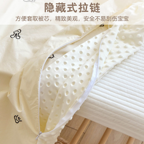 Baby Quilt Cover Pure Cotton Kindergarten Baby Changing Quilt Cover Newborn Children Bean Velvet Soothing Cover Blanket Universal for All Seasons