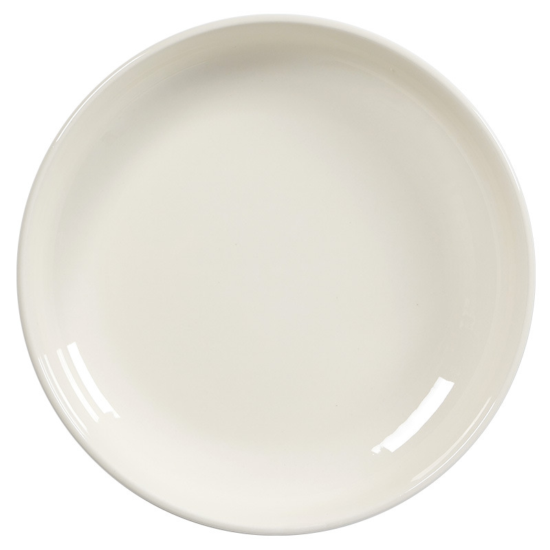 Plato en relieve lleno de sentido del diseño, plato de postre de estilo retro, plato de carne occidental sencillo para el hogar, plato de arroz, vajilla