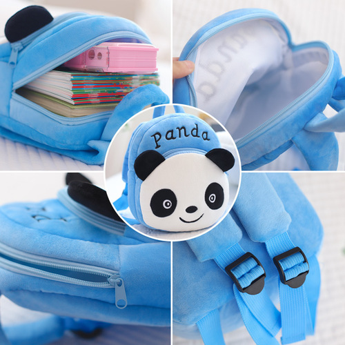 2024 New Korean Cartoon Baby Backpack 1-6 Years Old Plush Mini School Bag Baby Children's Backpack