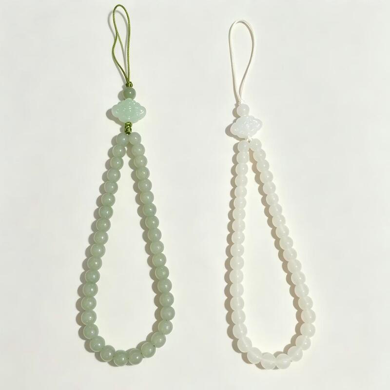 New Chinese-style Jiangnan misty rain mobile phone strap, auspicious cloud lock, ancient style beaded wrist cord, national style bag pendant accessory New Chinese-style Jiangnan misty rain mobile phone strap, auspicious cloud lock, ancient style beaded wrist cord, national style bag pendant accessory