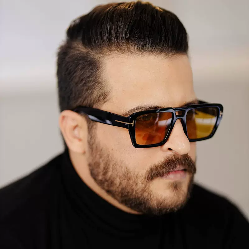 新款时尚方形T个性太阳镜跨境欧美ins男女防晒墨镜潮流酷太阳眼镜