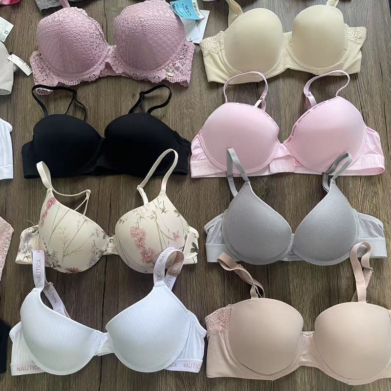 外国貿易調整ブラジャー、女性用シンプルで通気性のある下着、女性用プッシュアップブラ、アンダーバストサポート付き|undefined