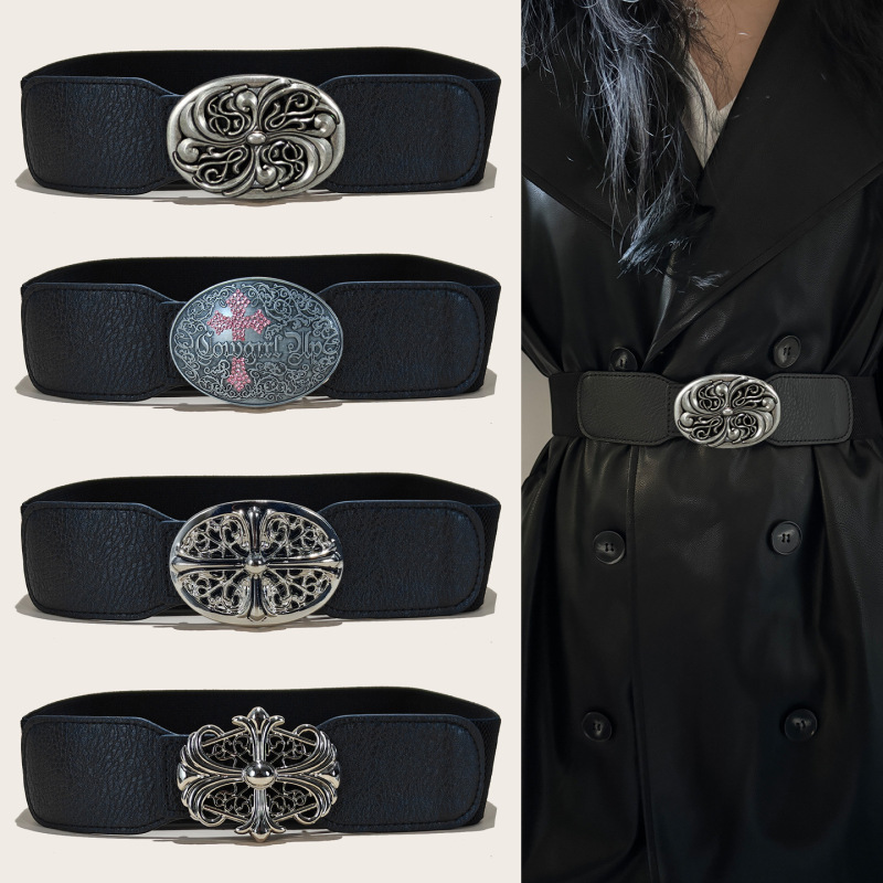 Celebrity-Inspired Classic Ch Chrome Hearts Lion Head Belt for Women, Suitable for Dresses, Shirts, Sweaters, and Suits Celebrity-Inspired Classic Ch Chrome Hearts Lion Head Belt for Women, Suitable for Dresses, Shirts, Sweaters, and Suits