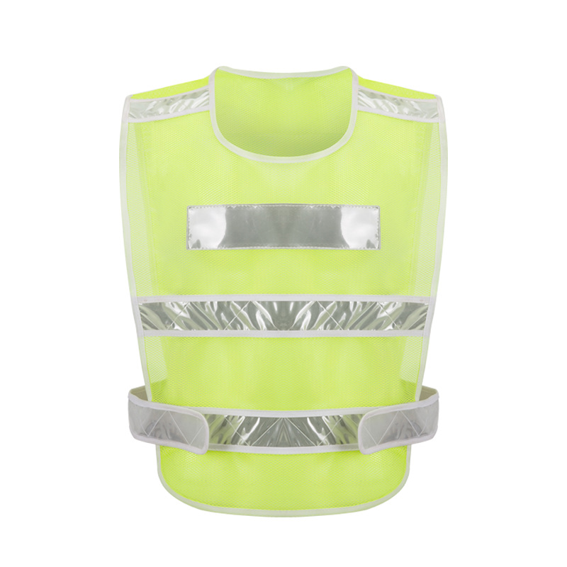 Seguridad en la construcción del sitio, saneamiento ambiental, transporte, transpirable, reflectante amarillo fluorescente, chaleco, chaleco, ropa de trabajo, personalización de soporte