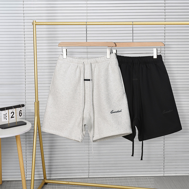 S26 Cross-Border Version Essentials Printed Letter Fog Classic Unisex Loose Casual Shorts Five-Quarter Pants
