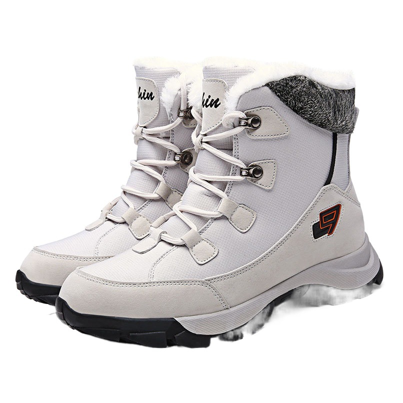 Transfronterizo más tamaño Invierno nuevas botas de nieve para hombres botas para hombres zapatos calientes al aire libre de pareja botas de algodón casuales engrosadas