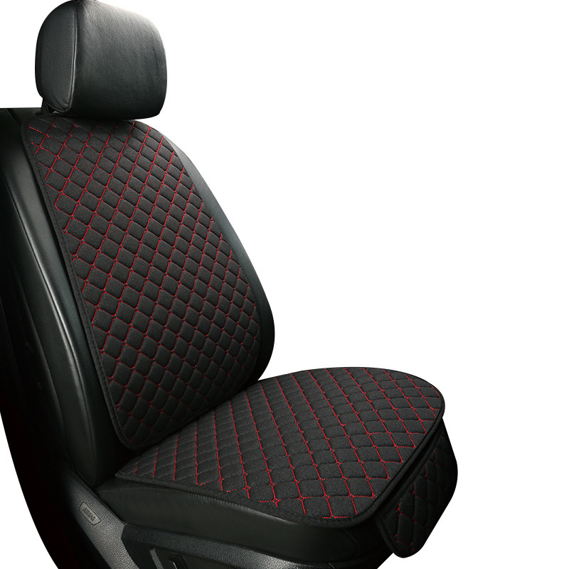 Cojín del asiento del coche cojín del asiento del coche de lino cuatro estaciones cubierta de asiento de coche universal de cinco asientos transpirable cojín del coche Comercio exterior Venta caliente