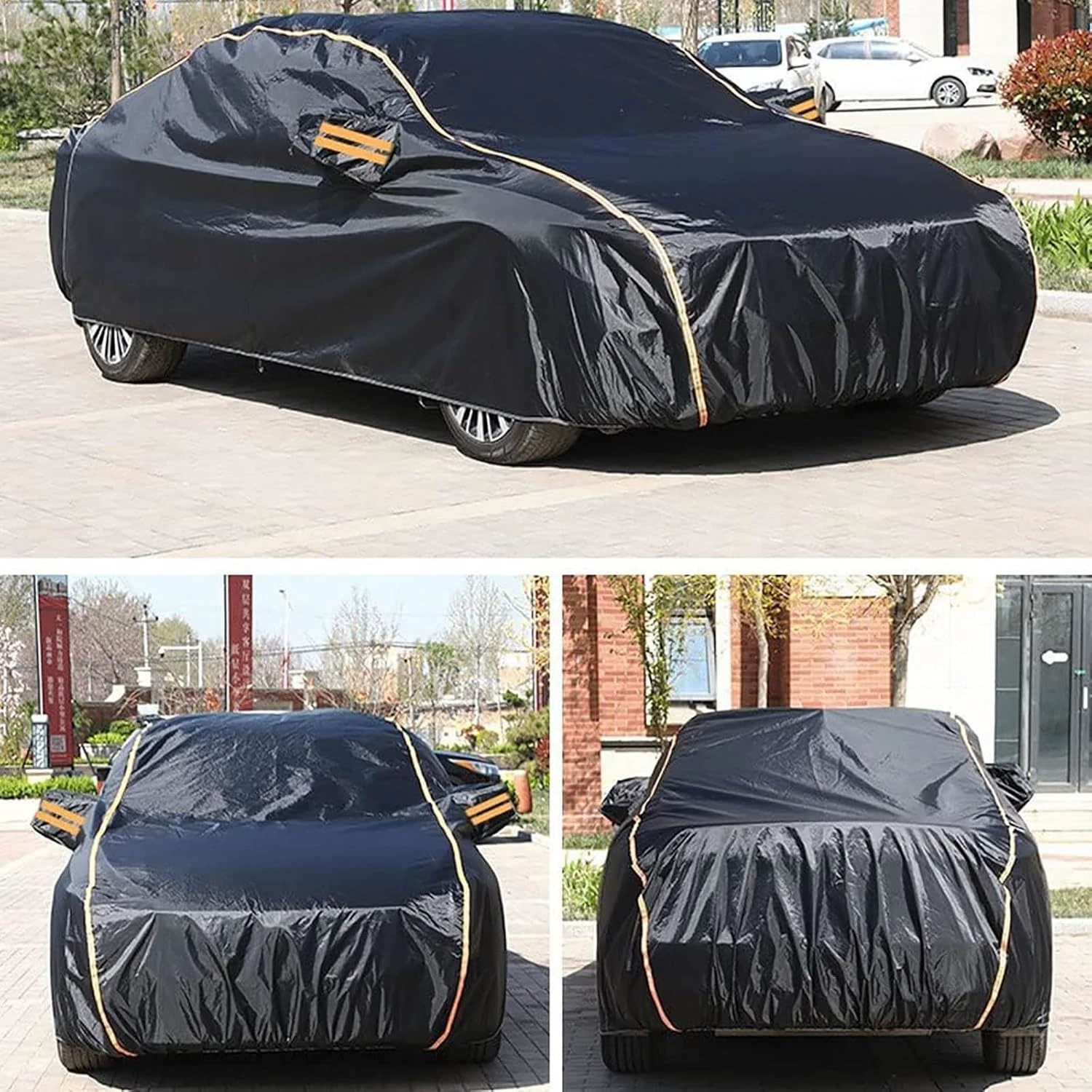 Автомобильный чехол Amazon для трансграничной торговли, оптовый производитель автомобильных чехлов, защита от солнца, теплоизоляция, защита от дождя и снега