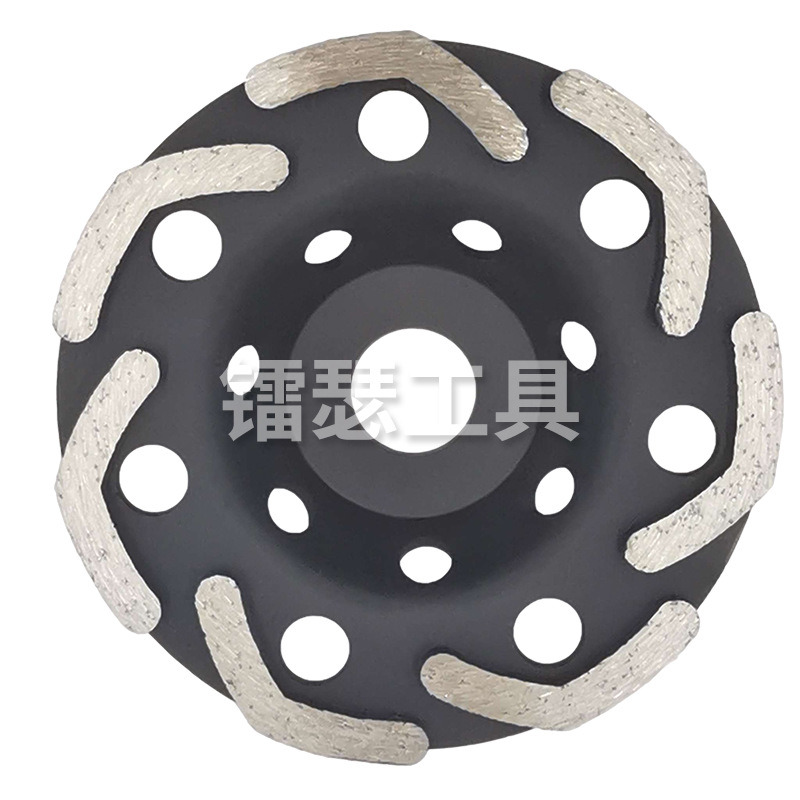 跨境热销5寸125mm金刚石磨轮大理石花岗岩碗磨轮混凝土 地坪打磨