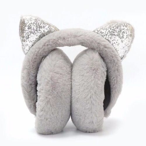 Factory Direct Sale Winter Ear Muffs Ear Protection Cover for Women Plush Ear Masks Student Cute Cartoon Kitten Ear Ear Warmers