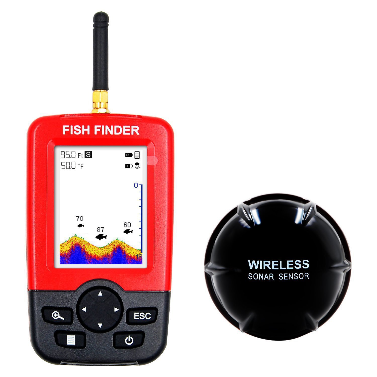 Underwater Fish Finder Wireless Sonar High Definition Fishing Detector Phone Ultrasonic Fish Locator Sonar